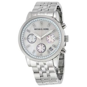 Michael Kors Chronographer Mother of Pearl Watch